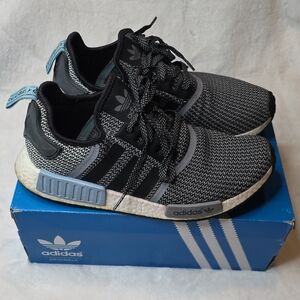 Adidas Black and White Knit Sneakers